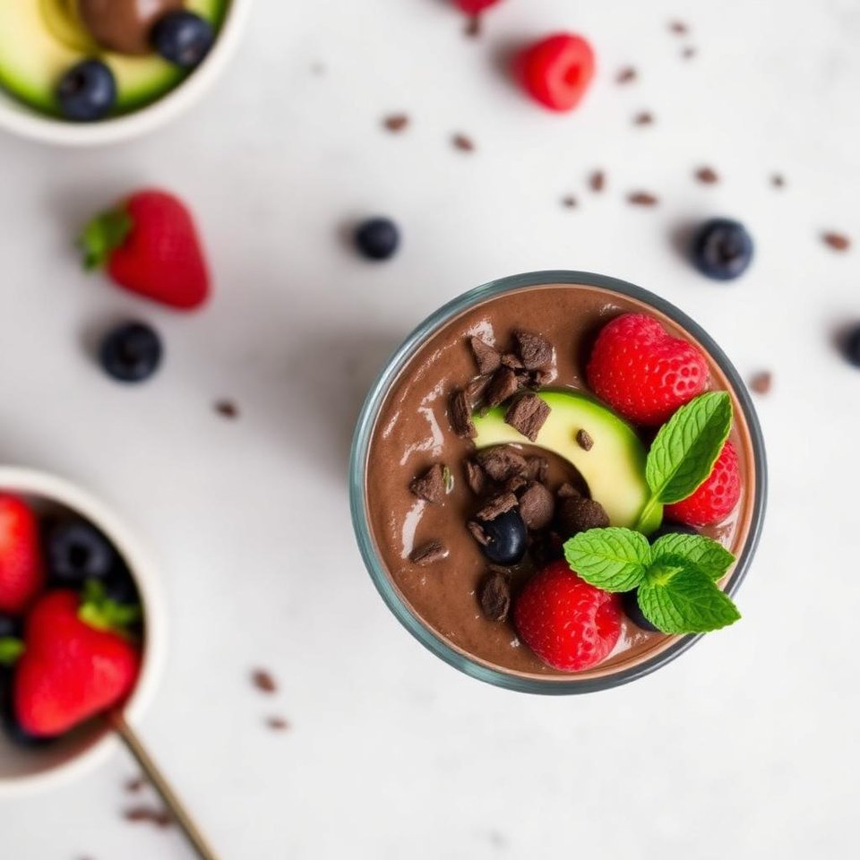 Halal Low Calorie Chocolate Avocado Pudding Recipe