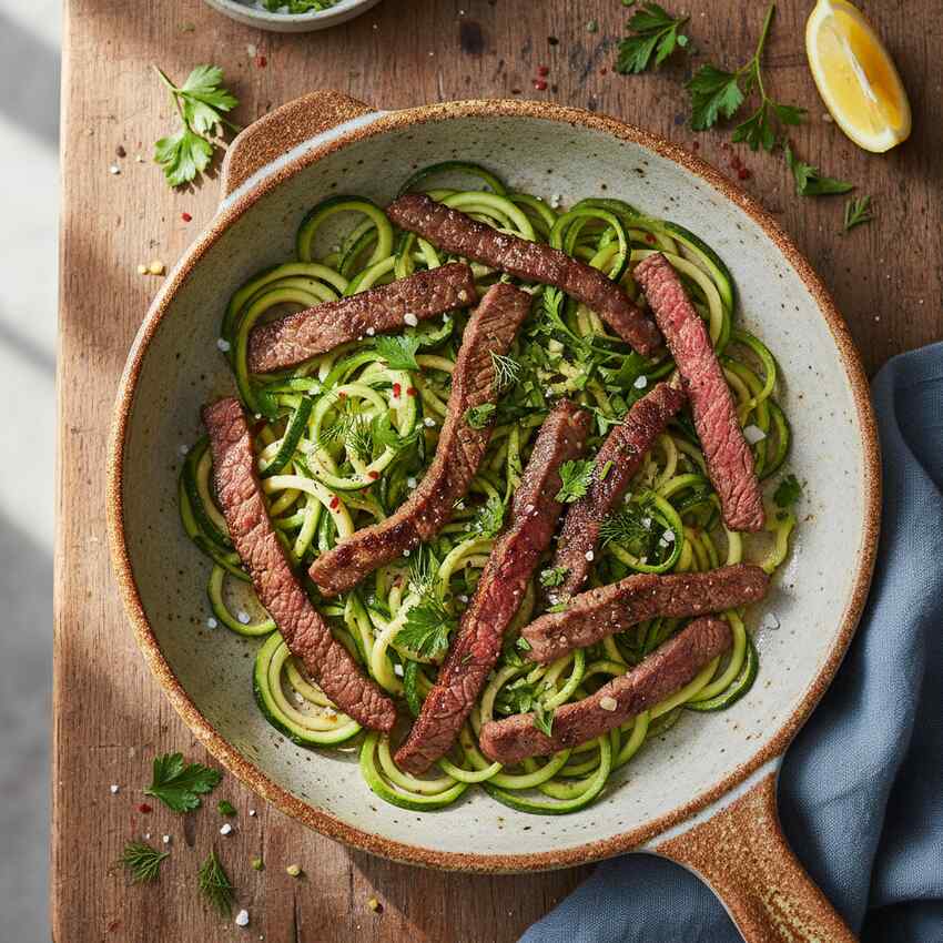 Halal Low Calorie Keto Beef Zucchini