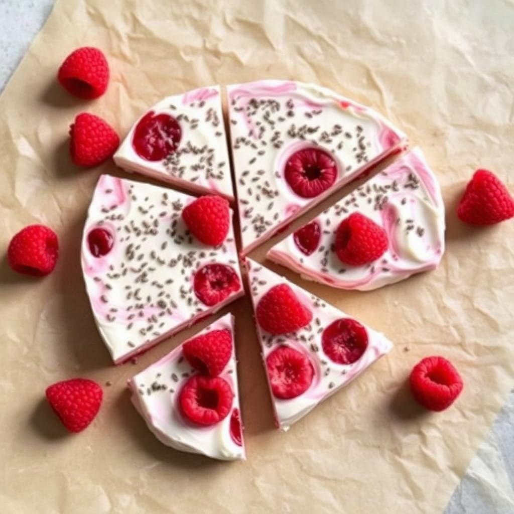 Halal Low Calorie Raspberry Yogurt Bark Recipe