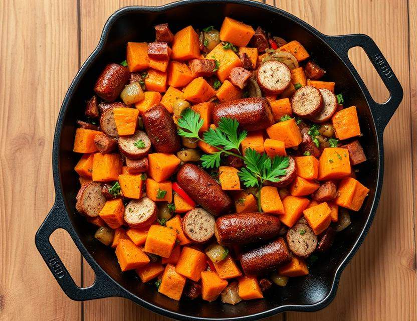 Halal Low Calorie Smoked Turkey Breakfast Hash Recipe
