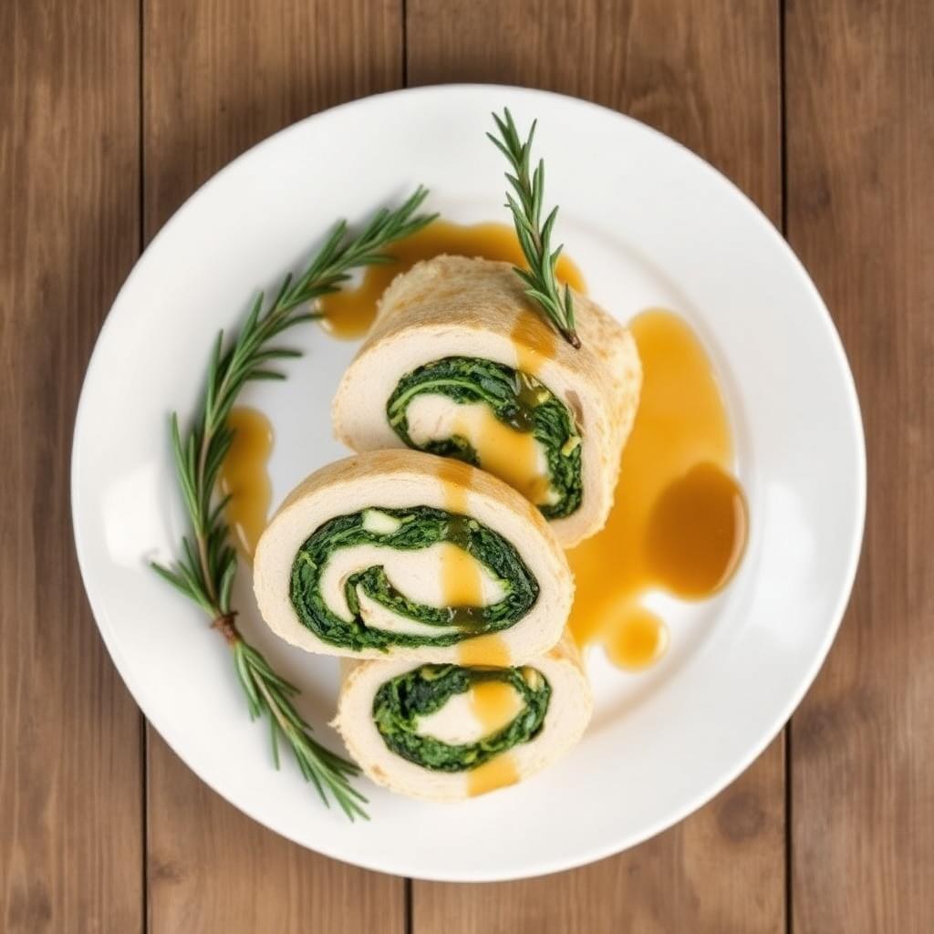 Halal Low Calorie Stuffed Turkey Breast Recipe