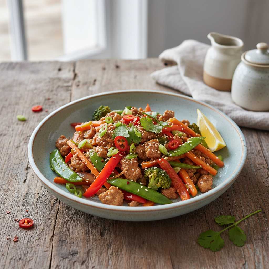 Halal Low Calorie Turkey Stir Fry Recipe