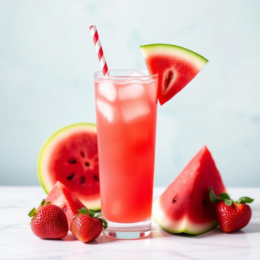 Halal Low Calorie Watermelon Strawberry Lemonade Recipe