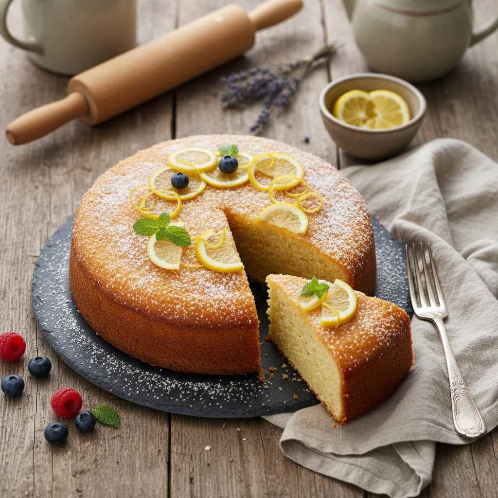 Halal Low Carb Almond Flour Lemon Cake Recipe