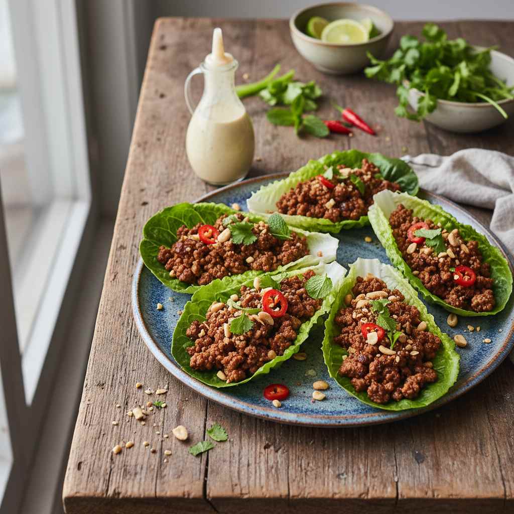 Halal Low Carb Beef Lettuce Wraps Recipe