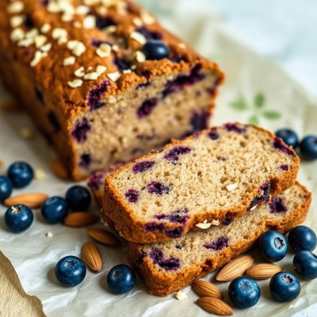 Halal Low Carb Blueberry Almond Bread Recipe