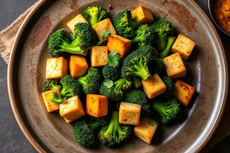 Halal Low Carb Broccoli and Paneer Stir Fry Recipe (Indian)