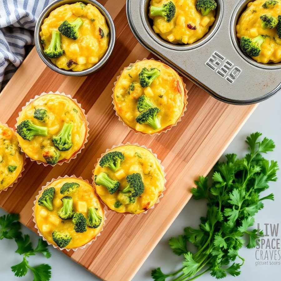 Halal Low Carb Broccoli Egg Breakfast Muffins Recipe