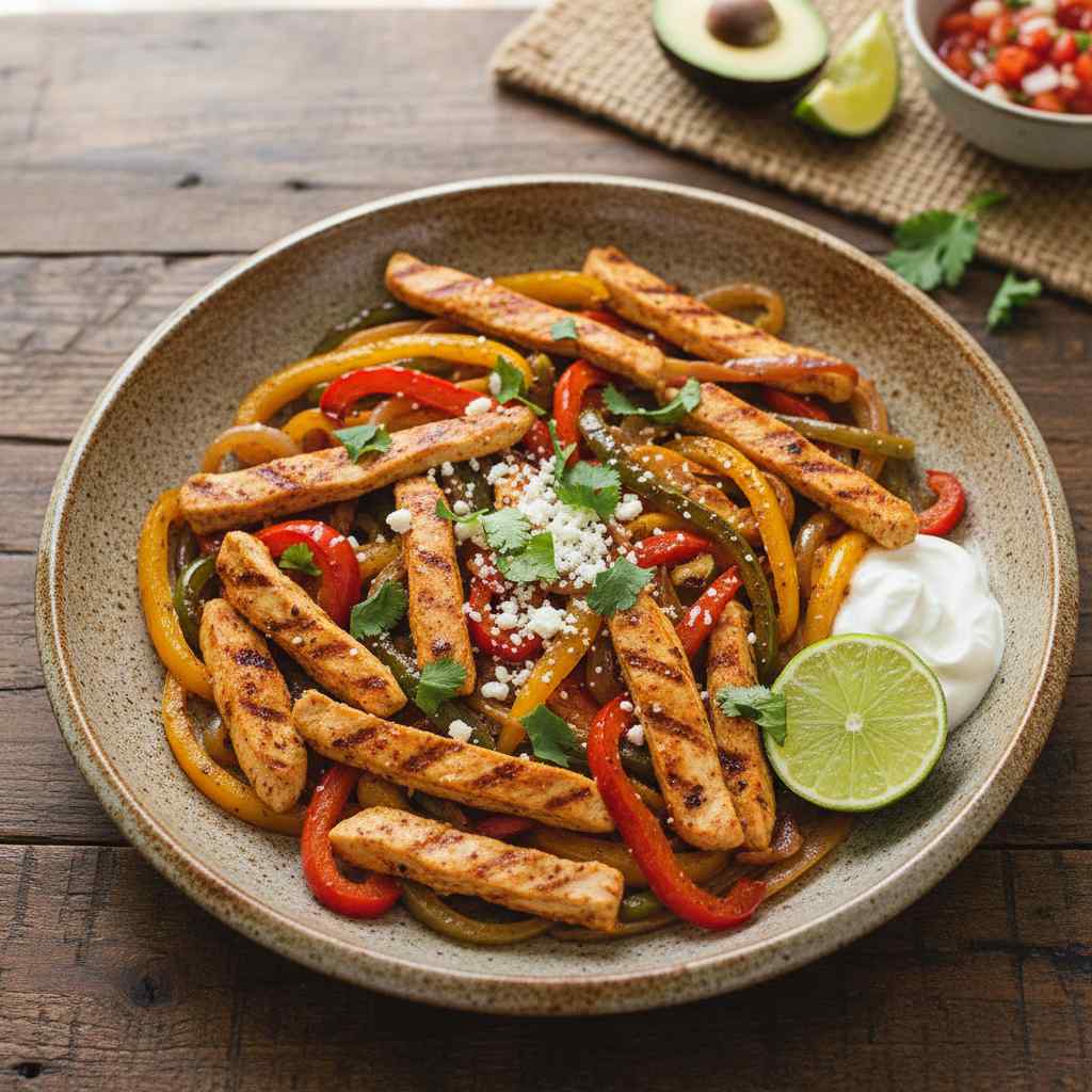 Halal Low Carb Chicken Fajita Skillet Recipe