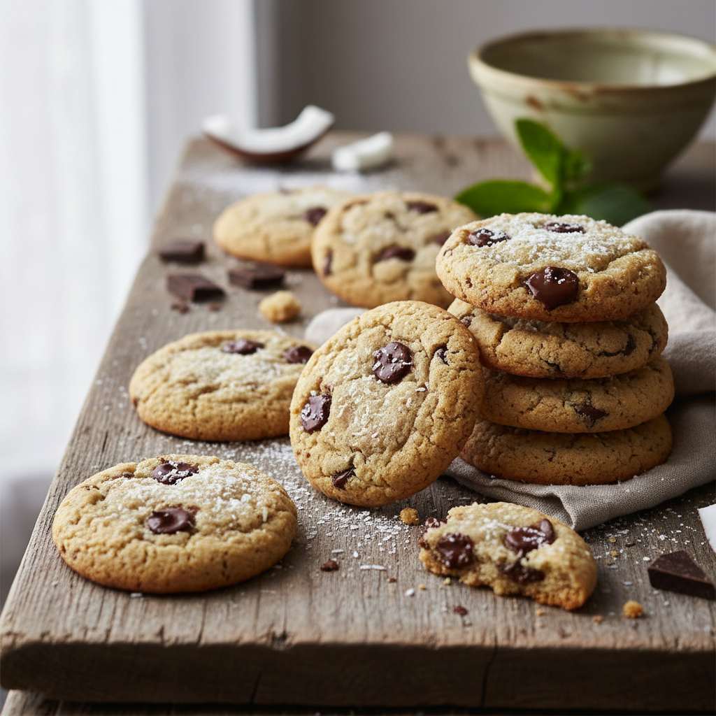 Halal Low Carb Coconut Chocolate Chip Cookies Recipe