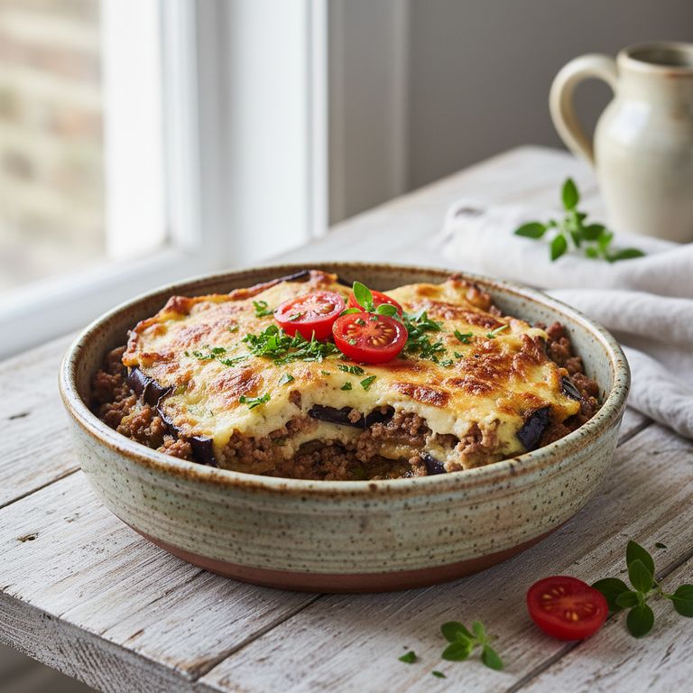 Halal Low Carb Eggplant Moussaka Recipe (No Potato)
