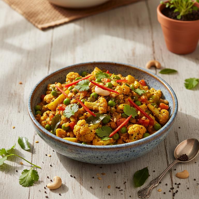 Halal Low Carb Indian Cauliflower Sabzi Recipe (Dry)