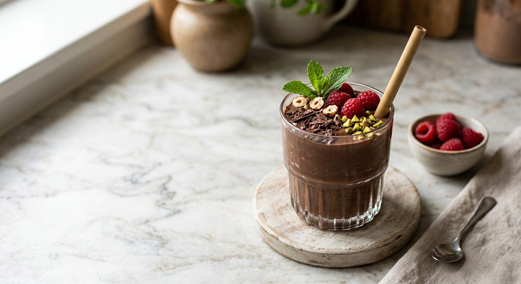 Halal Low Carb Keto Avocado Chocolate Smoothie