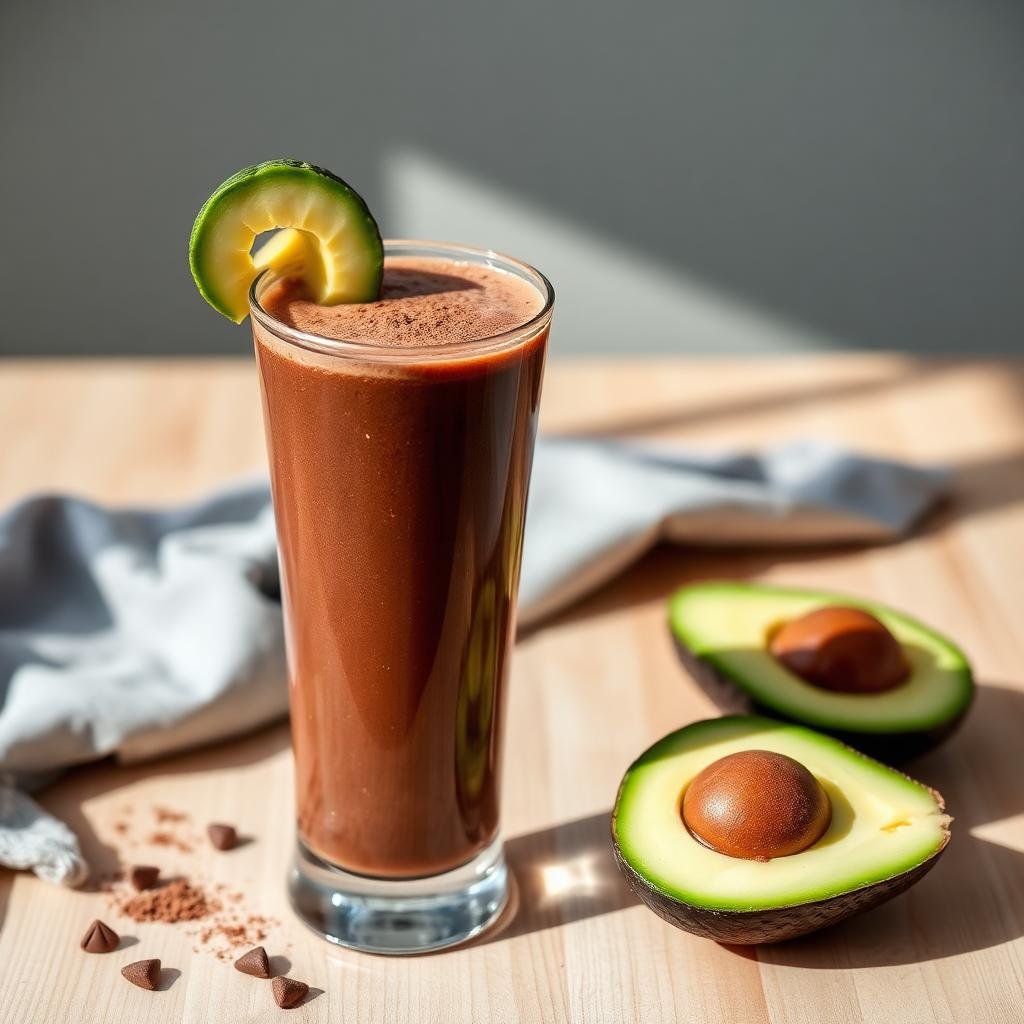 Halal Low Carb Keto Chocolate Avocado Smoothie Recipe