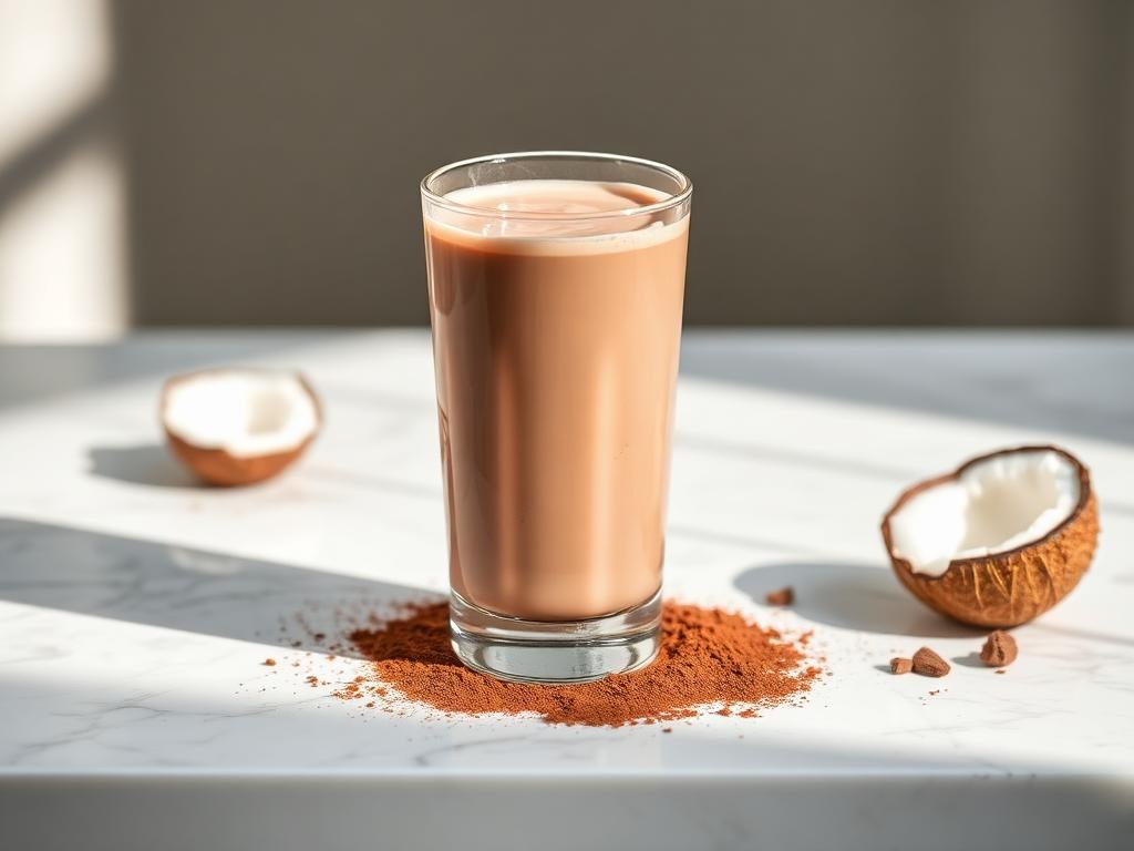 Halal Low Carb Keto Chocolate Coconut Milk Drink Recipe