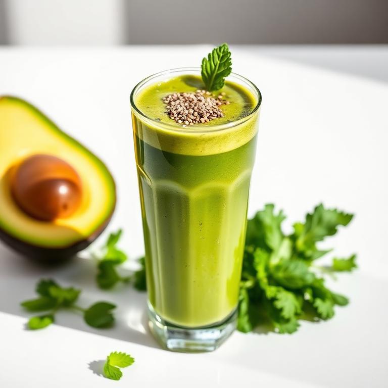 Halal Low Carb Keto Green Smoothie Recipe