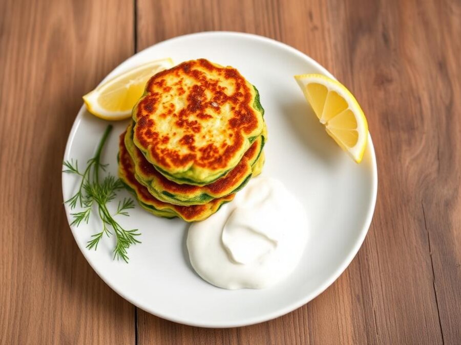 Halal Low Carb Zucchini Breakfast Fritters Recipe