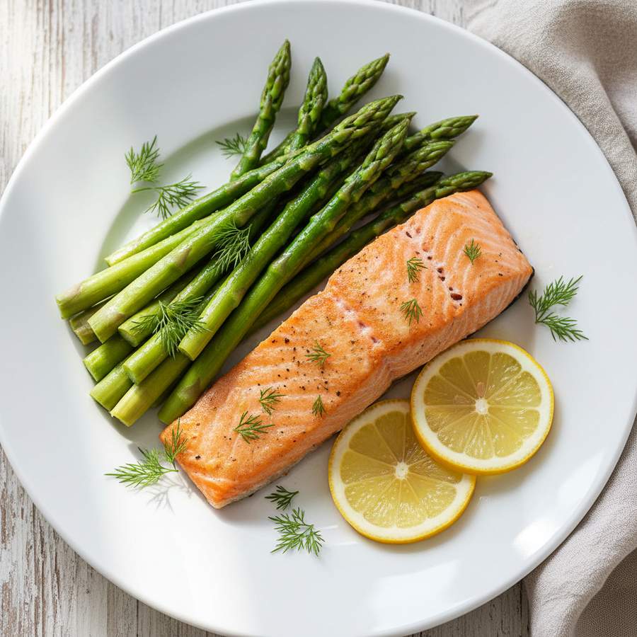 Halal Low Sodium Baked Salmon Fillet Recipe