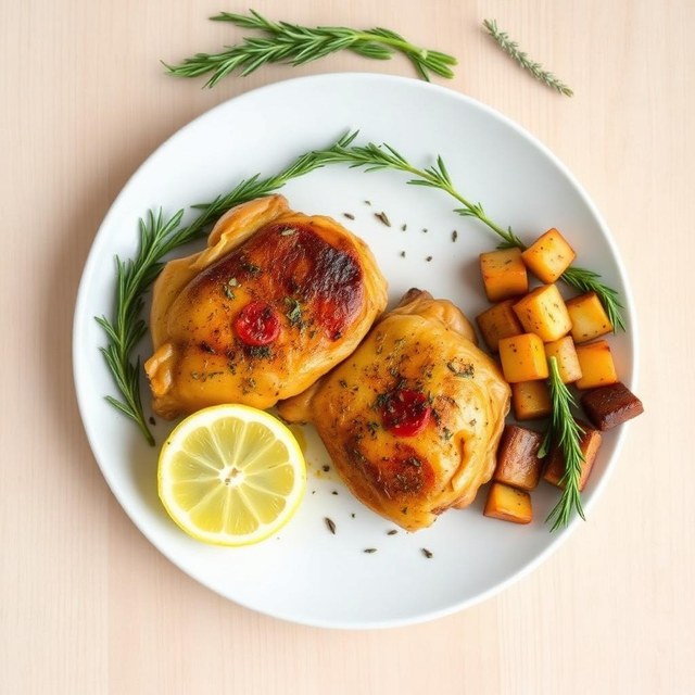 Halal Low Sodium Herb Chicken Thighs Recipe