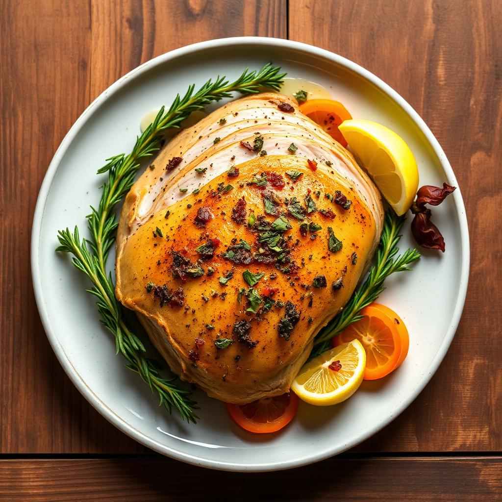 Halal Low Sodium Herb Roasted Turkey Breast Recipe