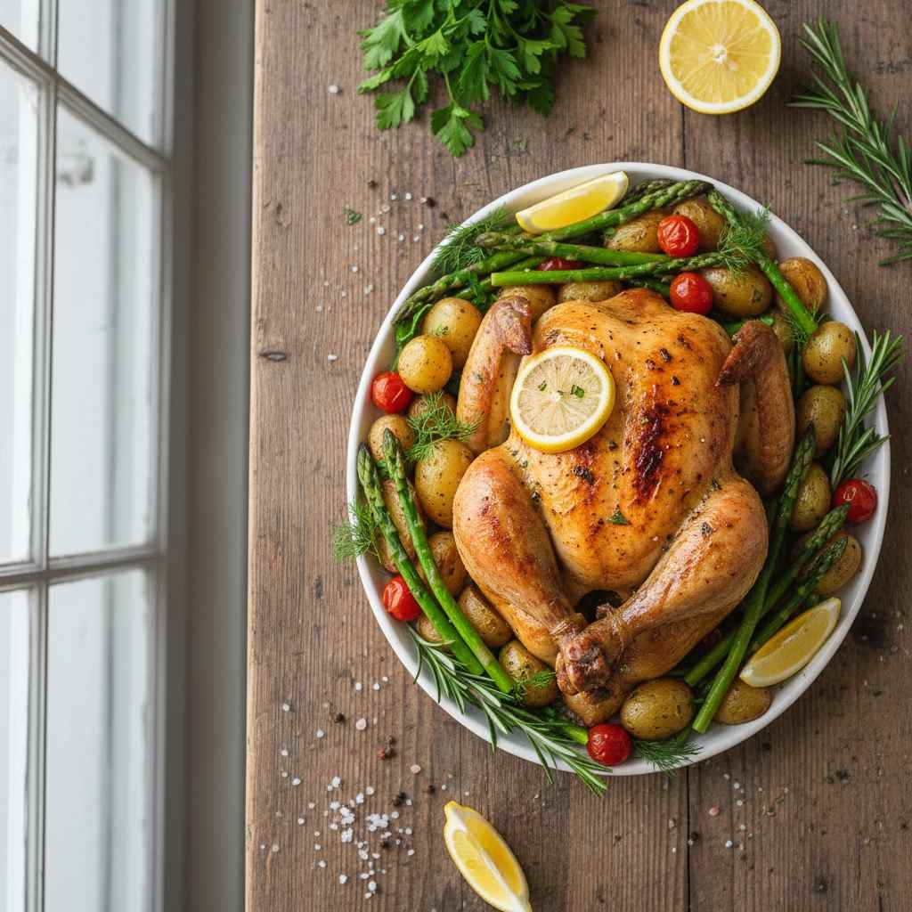 Halal Low Sodium Lemon Herb Chicken Recipe