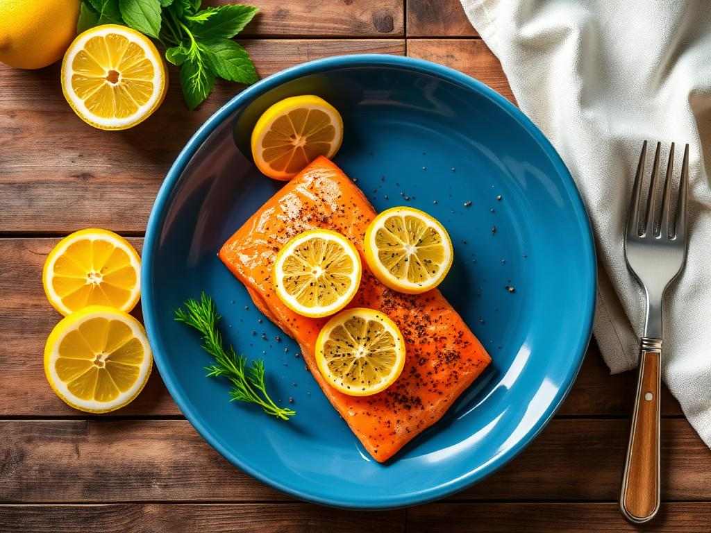 Halal Low Sodium Lemon Pepper Baked Salmon Recipe
