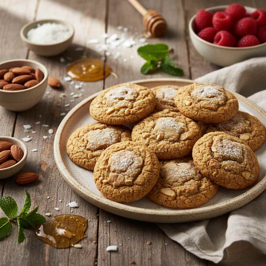 Halal Low Sugar Almond Butter Cookies Recipe