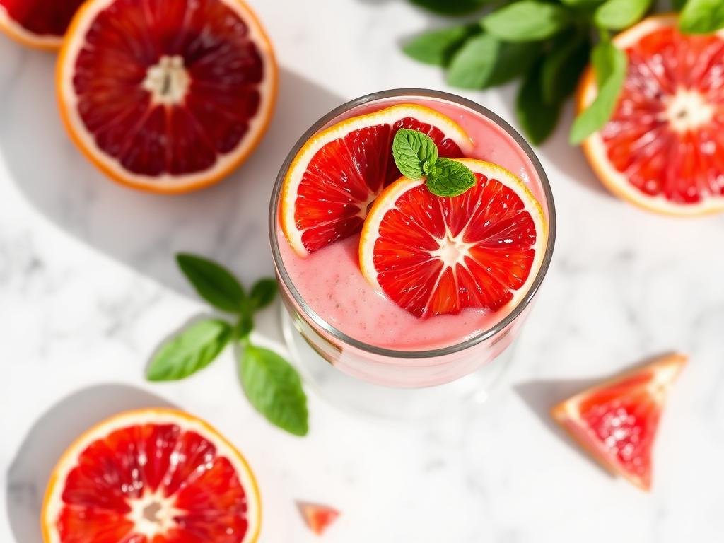 Halal Low Sugar Blood Orange Chia Pudding Recipe