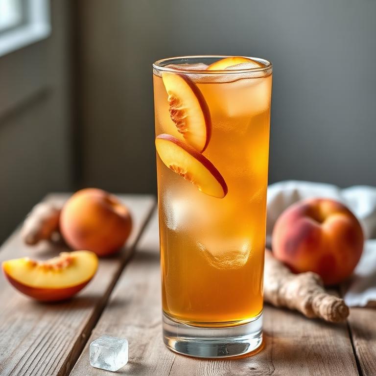 Halal Low Sugar Ginger Peach Tea Recipe