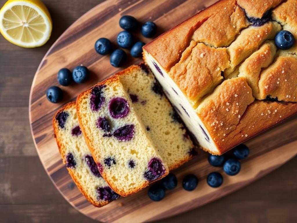 Halal Low Sugar Lemon Blueberry Loaf Cake Recipe