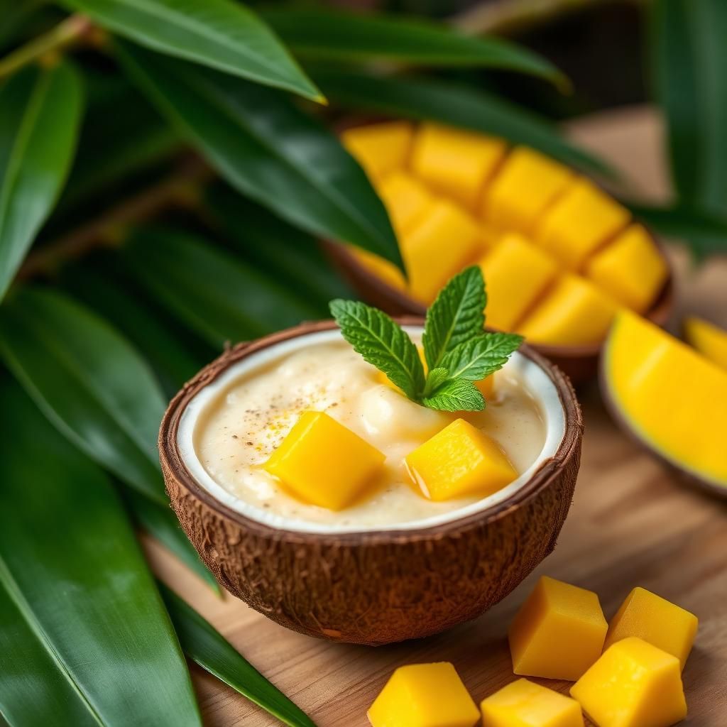 Halal Low Sugar Mango Chia Pudding Recipe