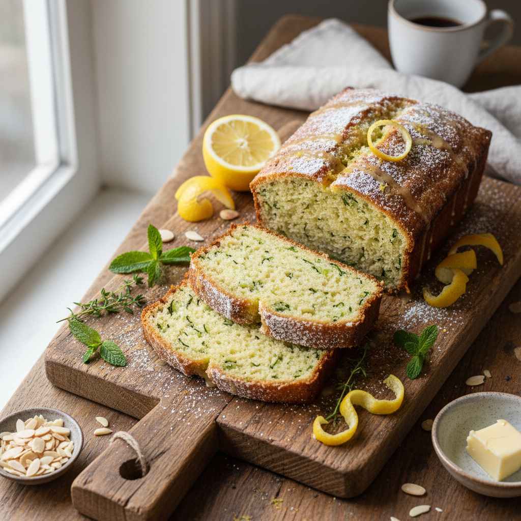 Halal Low Sugar Zucchini Lemon Bread Recipe