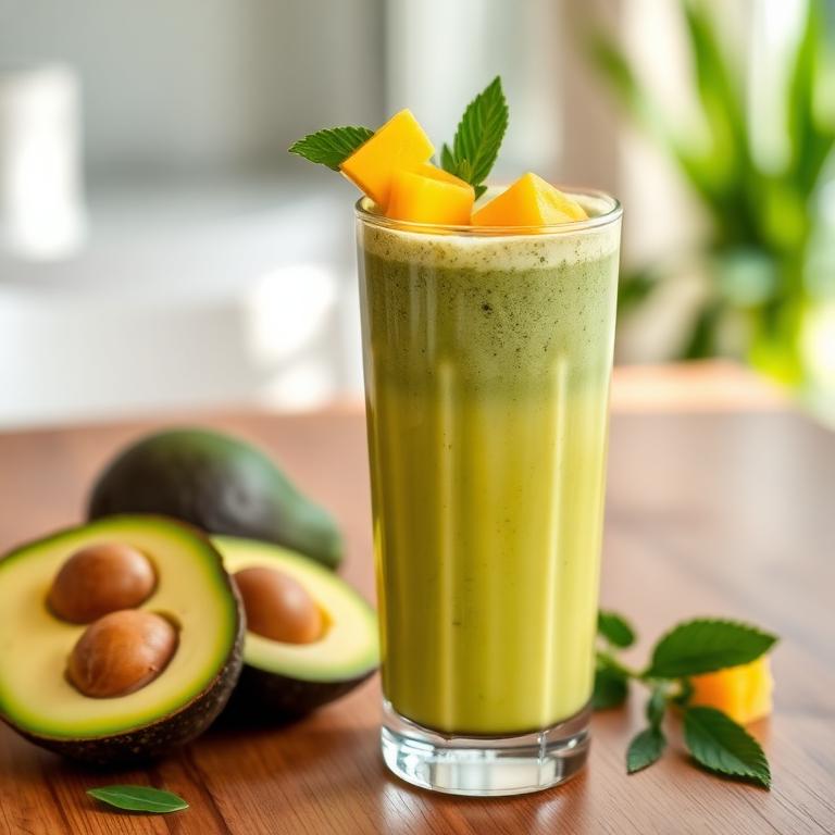 Halal Mango Coconut Breakfast Smoothie