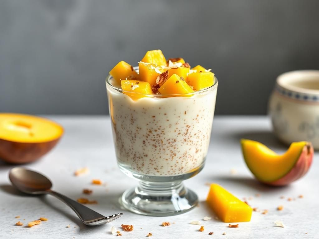 Halal Healthy Mango Coconut Chia Pudding Recipe