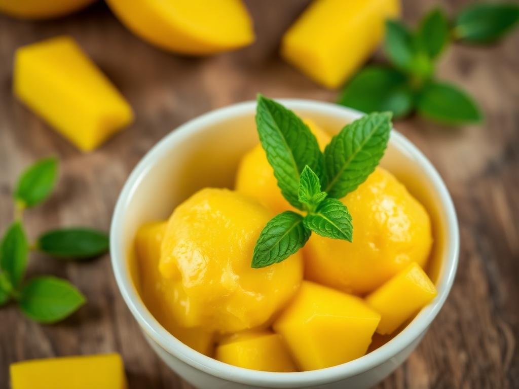 Halal Mango Sorbet Recipe Dairy Free