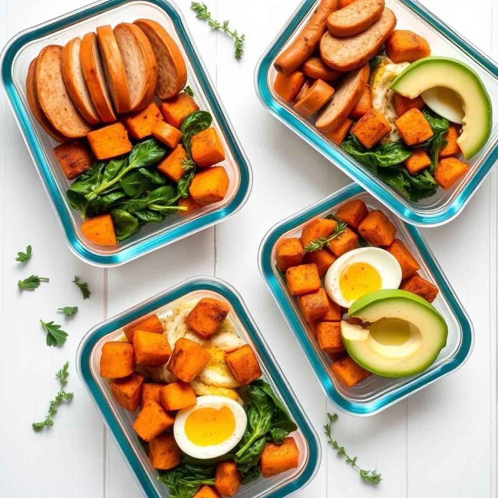 Halal Meal Prep Chicken Sausage Breakfast Bowls Recipe