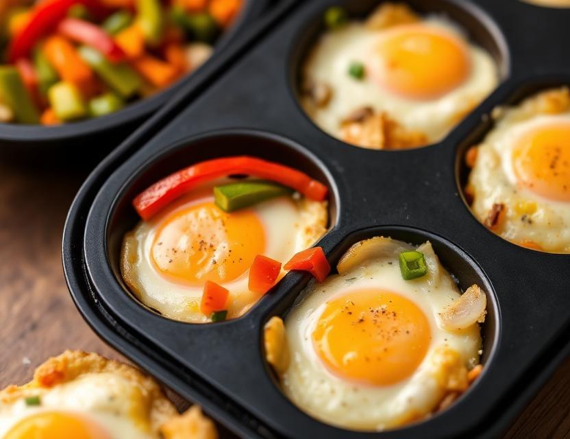 Halal Meal Prep Fajita Veggie Egg Muffins Recipe