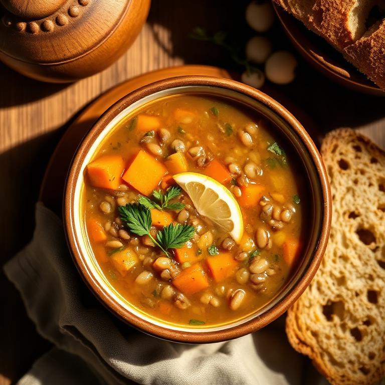 Halal Meal Prep Lentil Soup (Freezer Friendly)