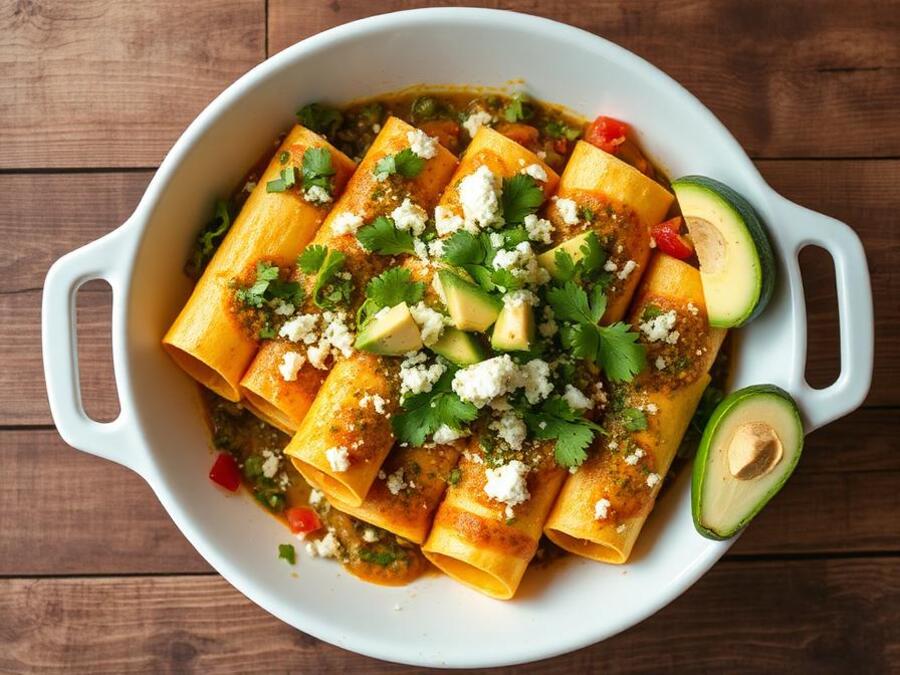 Halal Meal Prep Veggie Breakfast Enchiladas Recipe