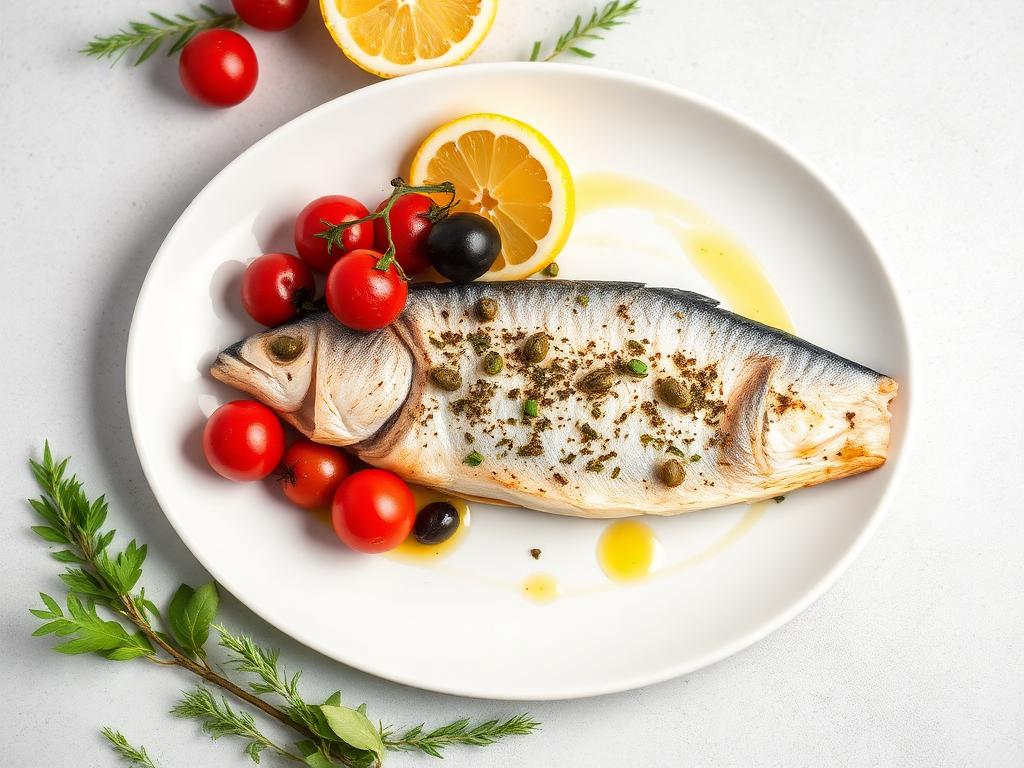 Halal Mediterranean Baked Fish Recipe Healthy