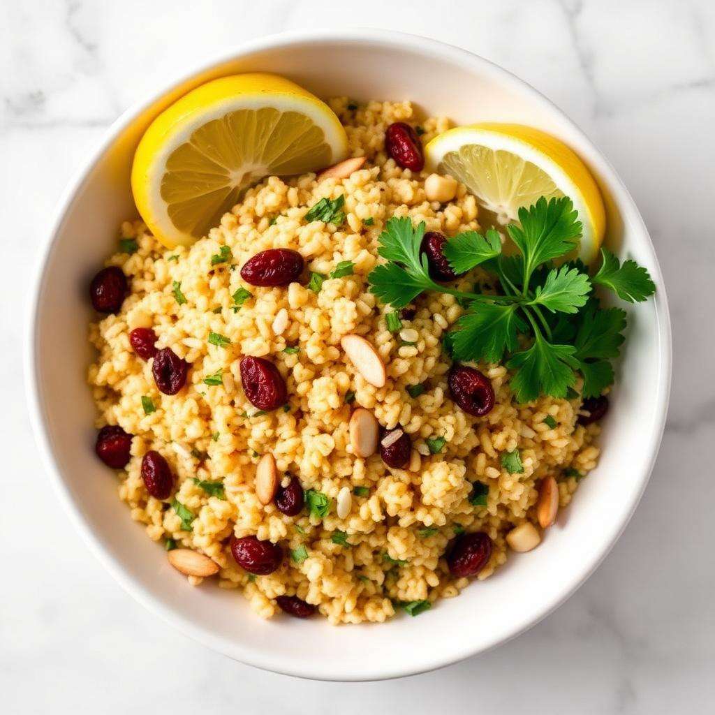 Halal Mediterranean Couscous Pilaf Side