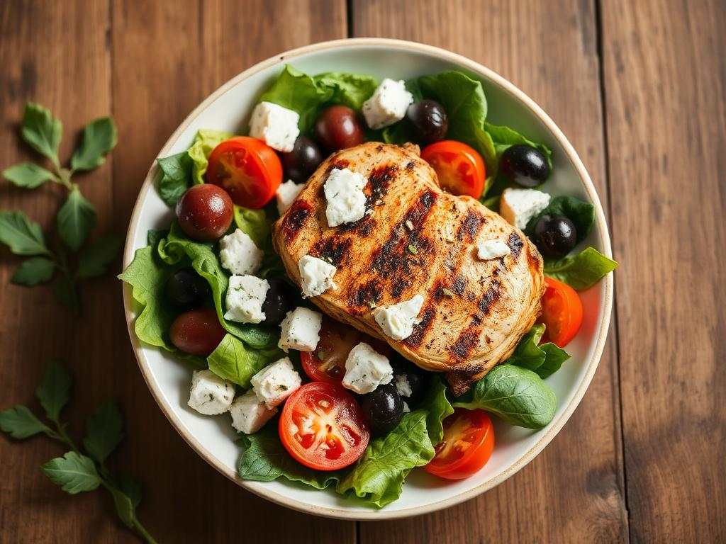 Halal Mediterranean Grilled Chicken Salad Recipe