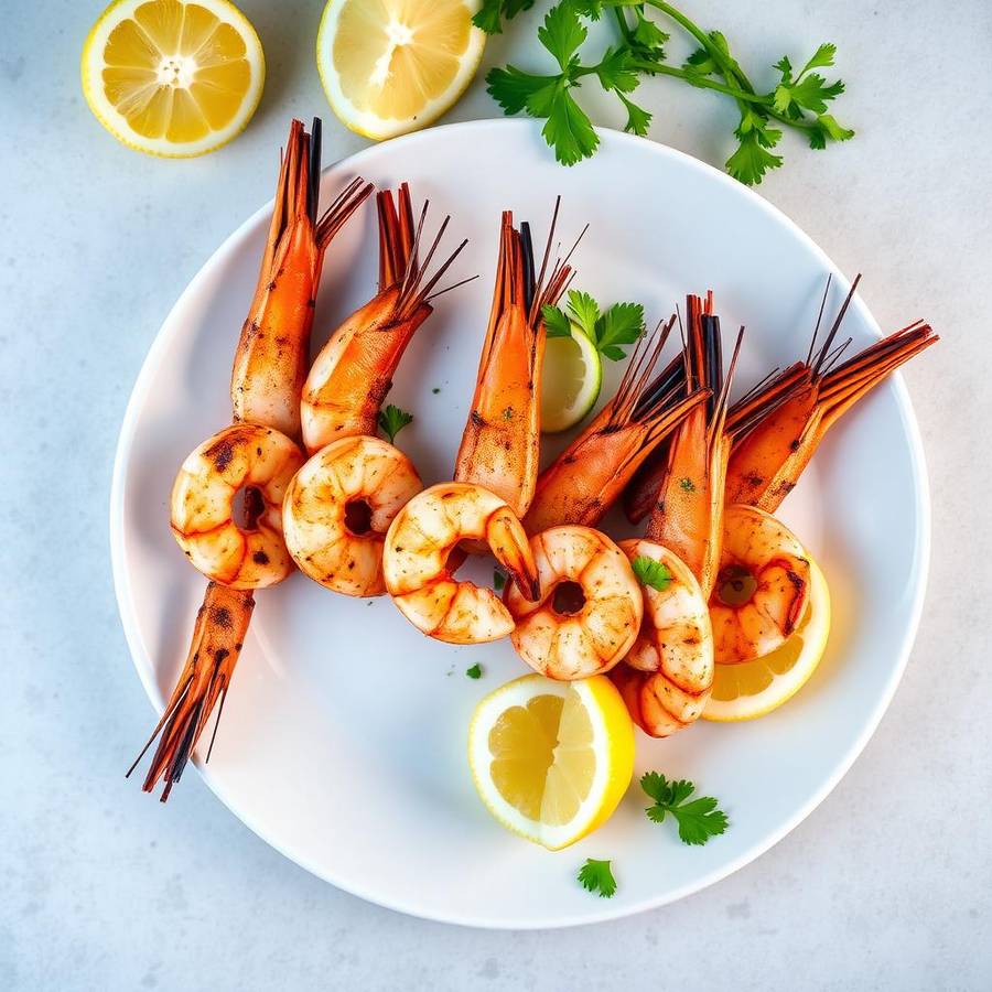 Halal Mediterranean Grilled Shrimp Skewers Recipe