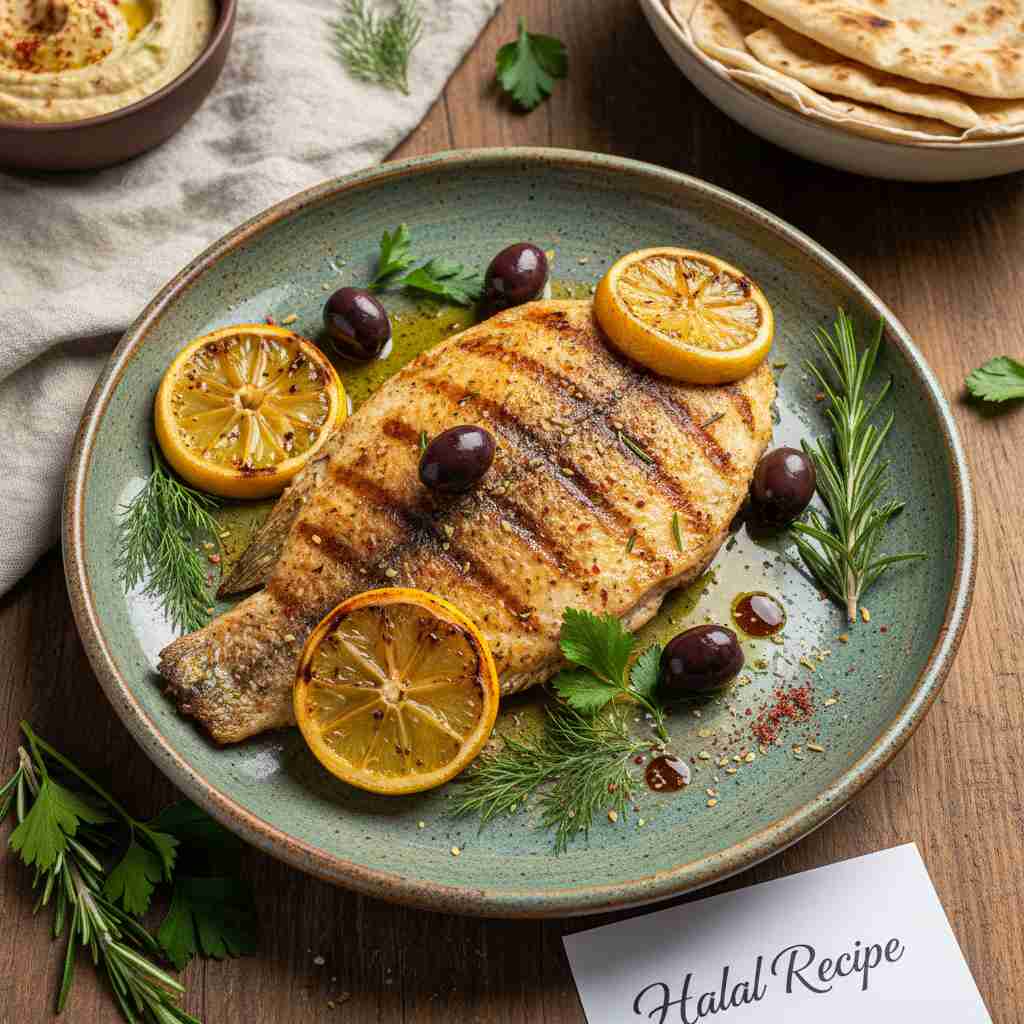 Halal Mediterranean Grilled Tilapia