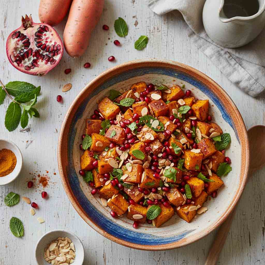Halal Moroccan Spiced Sweet Potato Salad Recipe