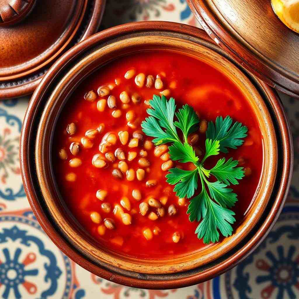 Halal Moroccan Tomato Lentil Soup (Easy)