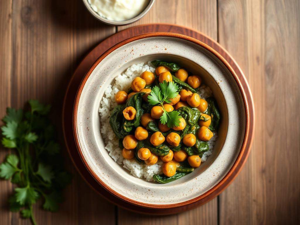 Halal One Pot Chana Saag (Spinach Chickpeas)