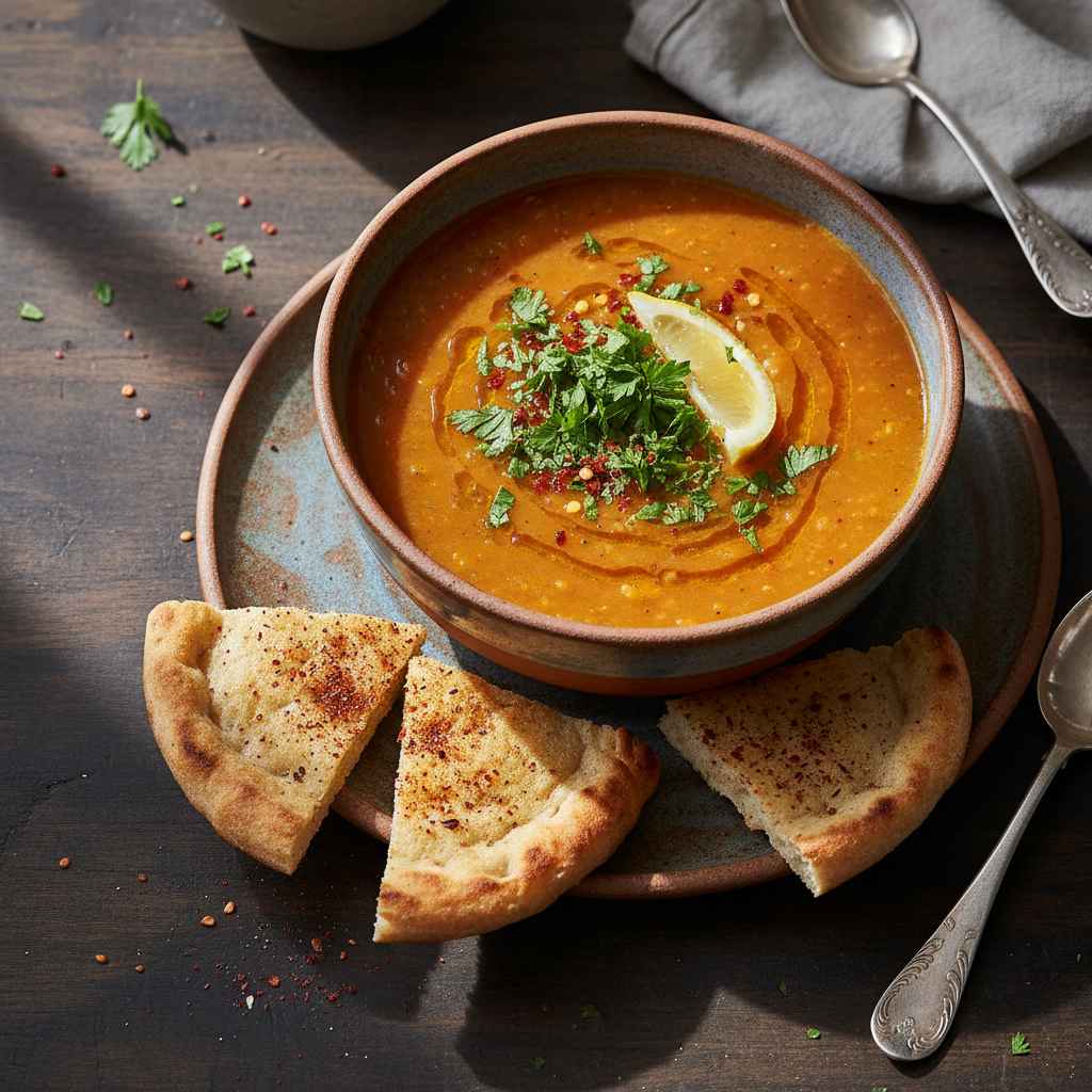 Halal One Pot Turkish Lentil Red Pepper Soup