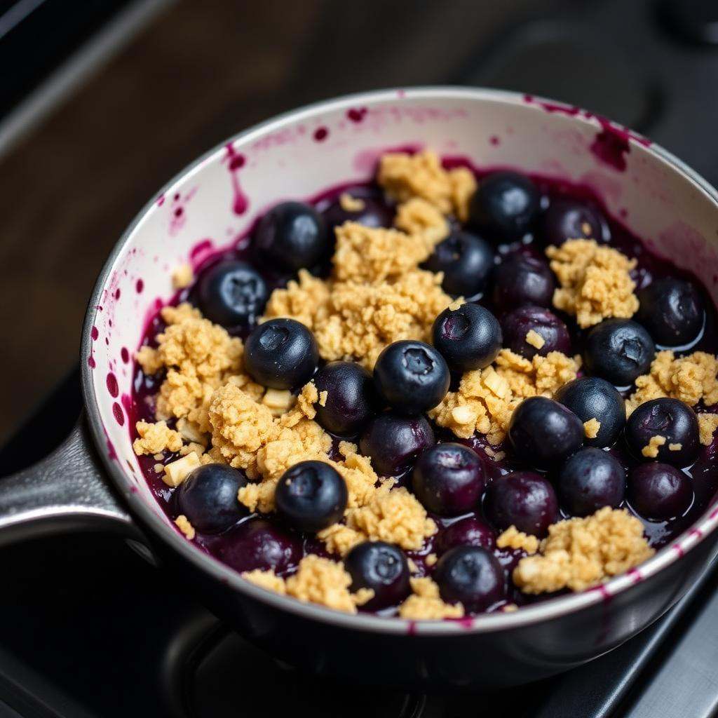 Halal Oven Baked Blueberry Crumble Recipe Healthy Recipe