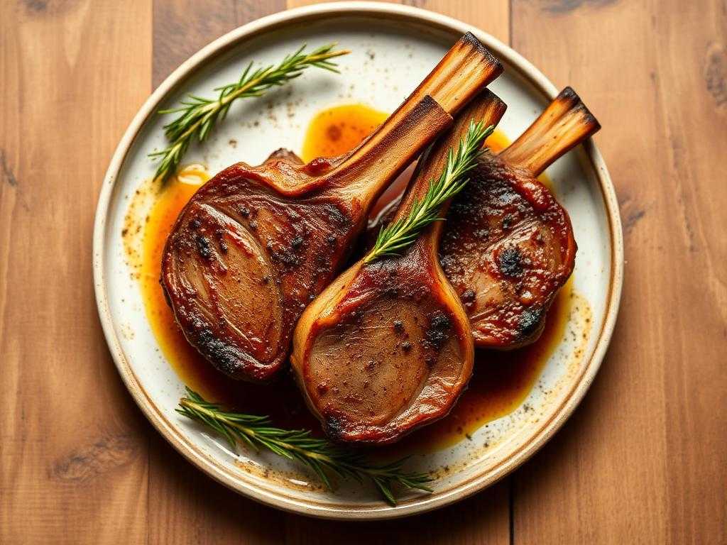 Halal Oven Baked Lamb Chops with Rosemary Recipe